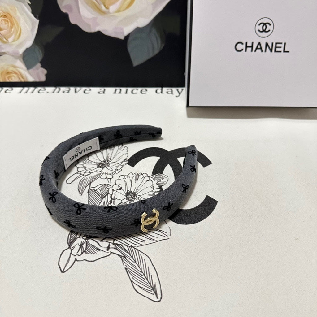 DARK GRAY FABRIC HAIRBAND 432840
