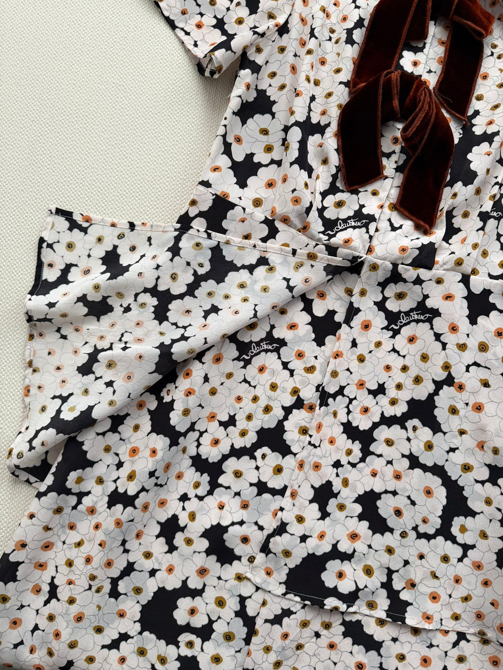 VALENTINO 26S PRINTED SILK DRESS 214