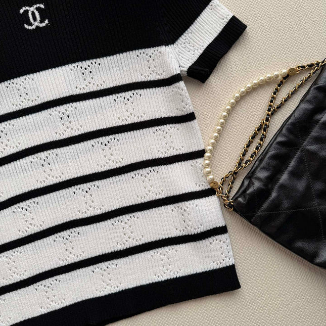 CHANEL 26S SHORT-SLEEVE SWEATER STYLE 1037