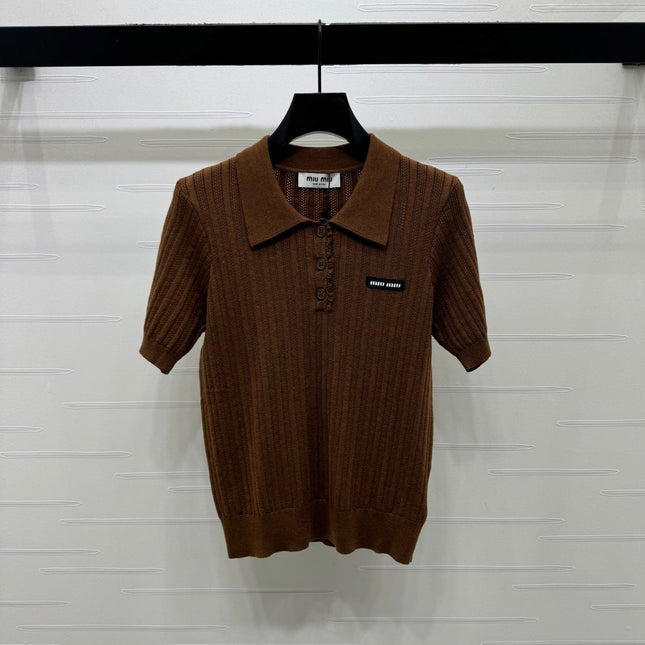 MIUMIU 26S KNIT POLO 1156