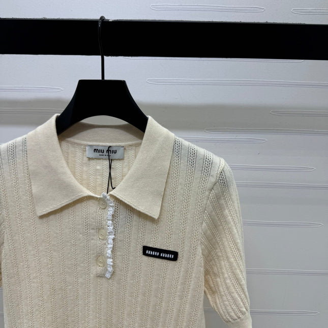 MIUMIU 26S KNIT POLO 1155