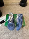 BOTTEGA VENETA 26S SNEAKERS IN NAVY BLUE SUEDE