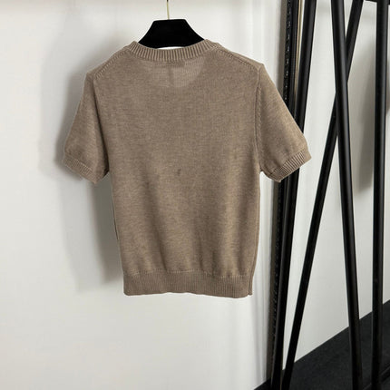 DIOR 26S SHORT-SLEEVE WOOL-BLEND SWEATER 1082