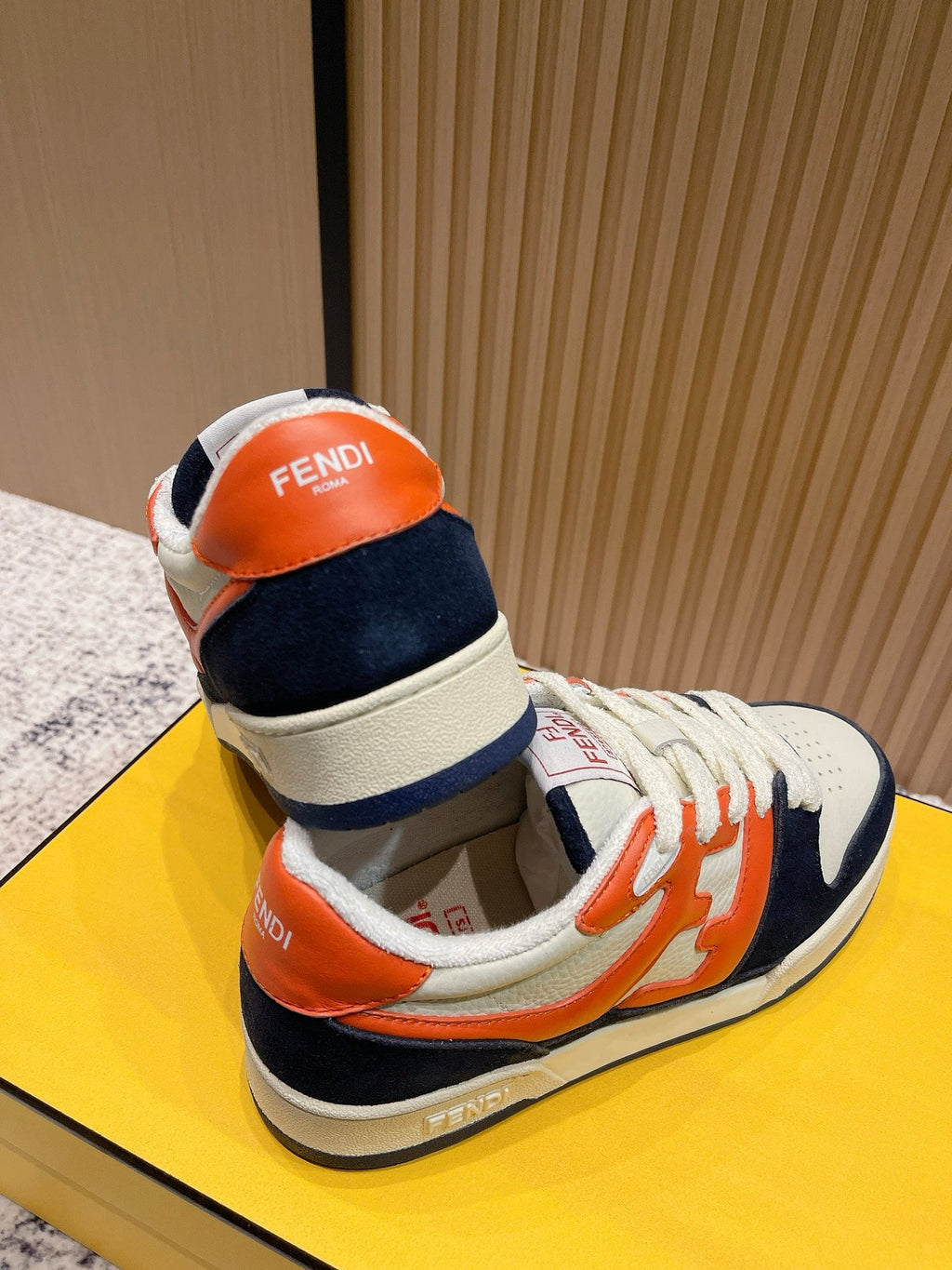 FENDI 25S MATCH SNEAKERS IN MULTICOLOR CALFSKIN AND SUEDE STYLE 9