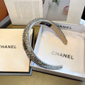 SILVER FABRIC WITH SEQUINS HAIRBAND 412428