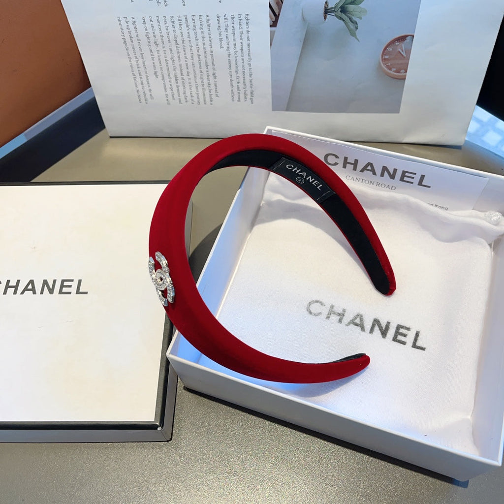 CHERRY RED VELVET HAIRBAND 414441