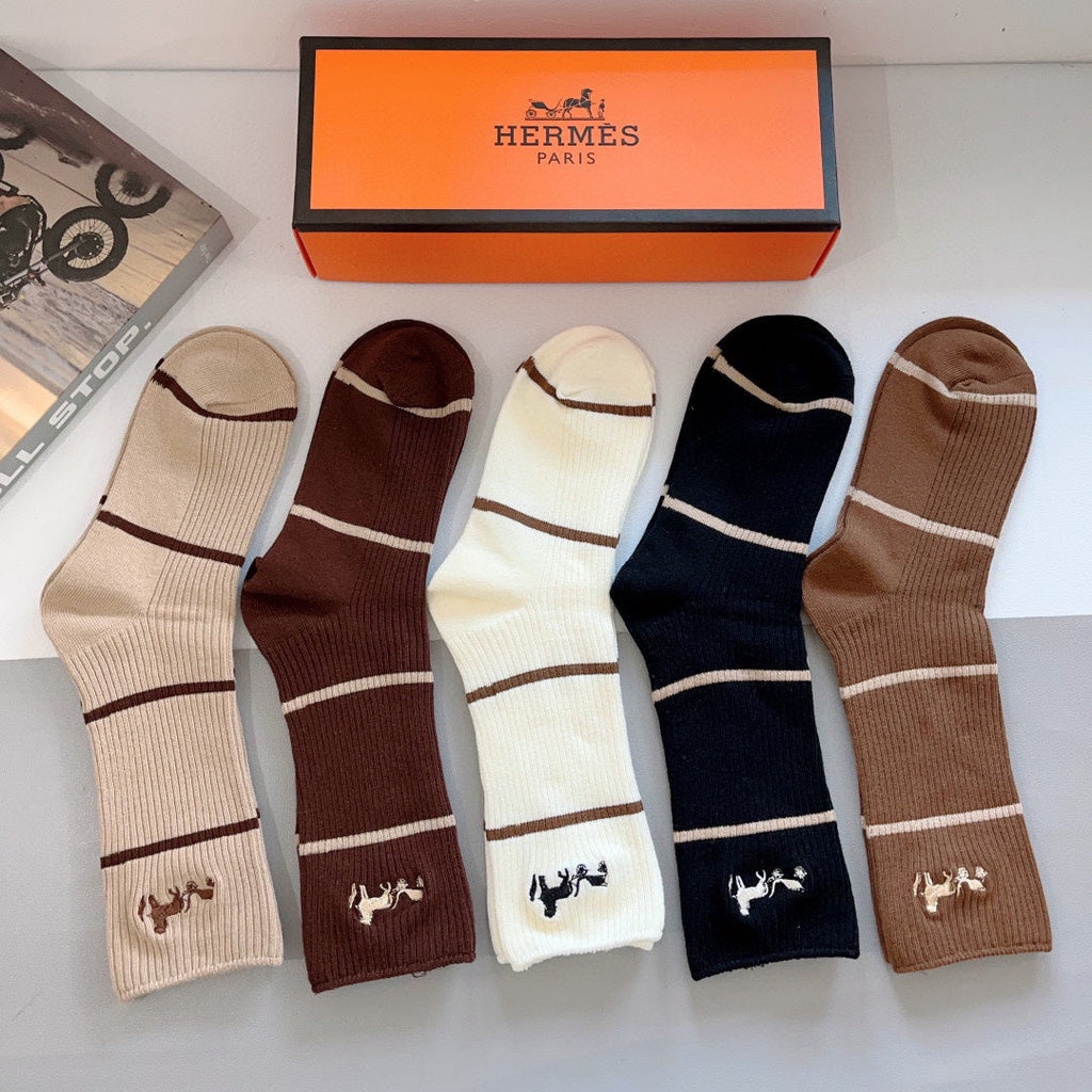 KNEE-HIGH SOCKS 419067 (1 BOX)