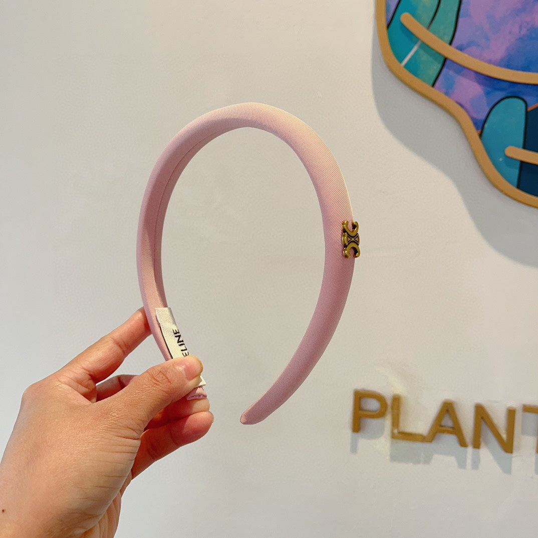 ROSE PINK FABRIC HAIRBAND 425456
