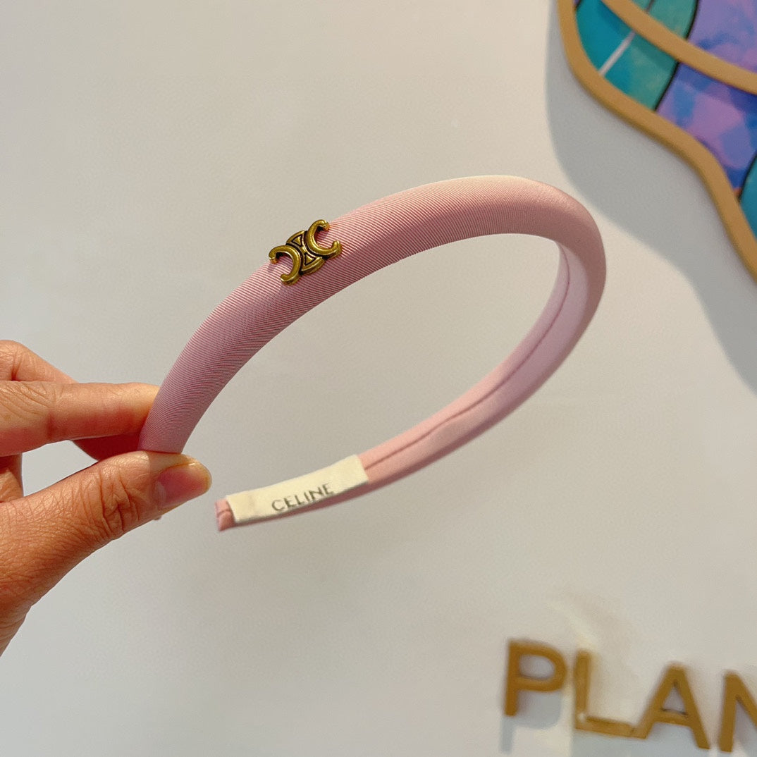 ROSE PINK FABRIC HAIRBAND 425456
