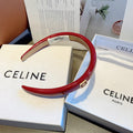 CHERRY RED PATENT LAMBSKIN HAIRBAND 425495
