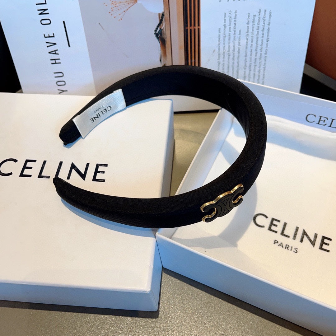BLACK FABRIC HAIRBAND 427319