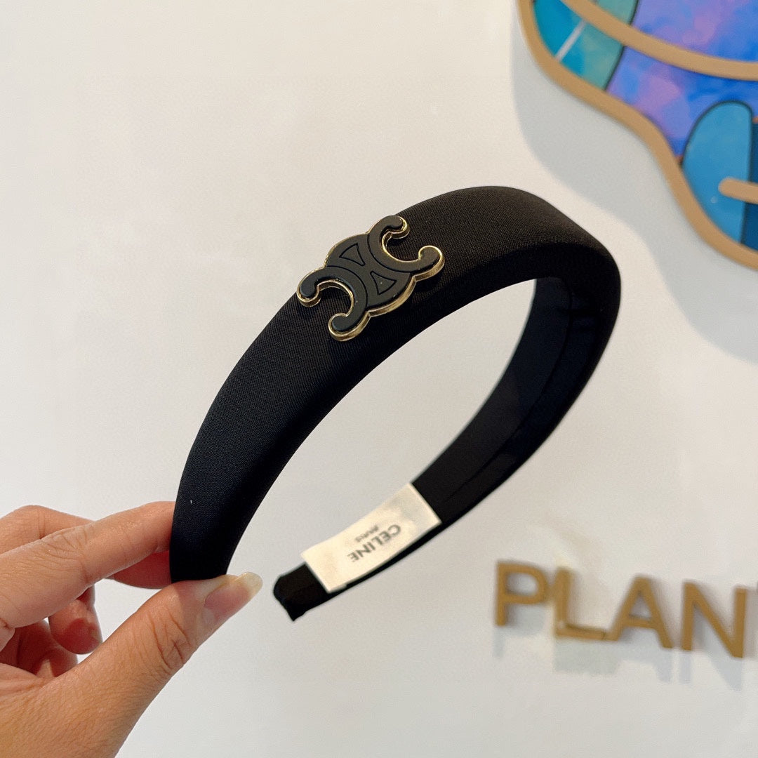 BLACK FABRIC HAIRBAND 427319