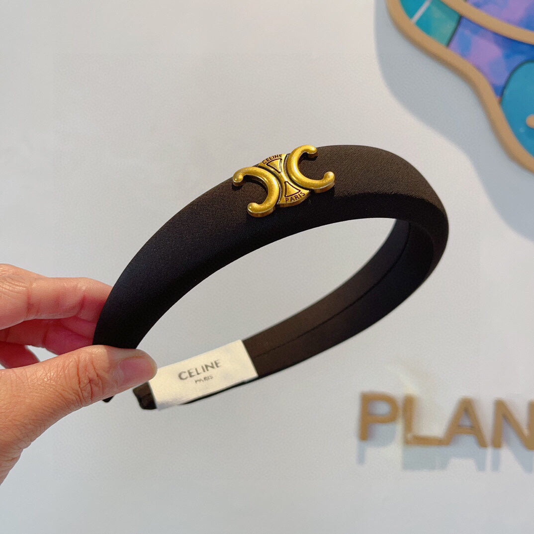 BLACK FABRIC HAIRBAND 432748