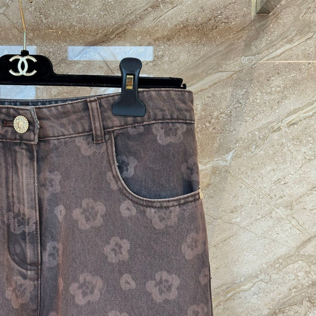 CHANEL 25S RETRO FLORAL JEANS 316