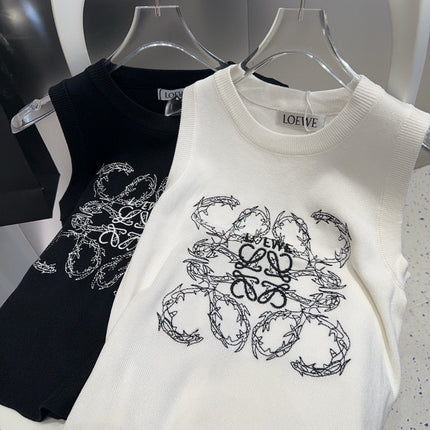 TANK TOP 633203 IN WHITE COTTON RIBBED KNIT