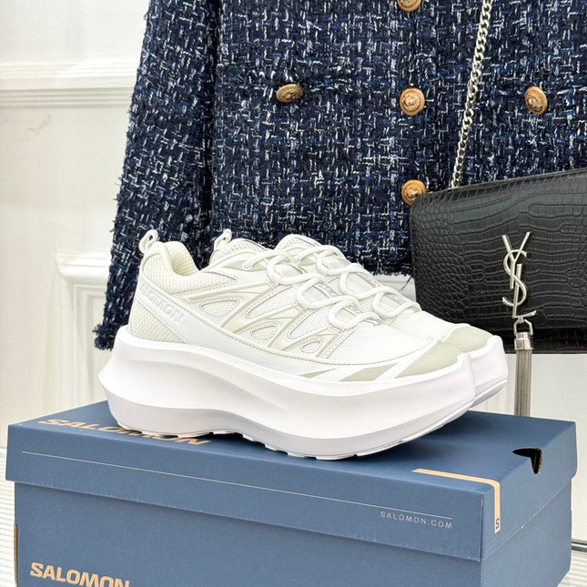 ALO 25S SALOMON XT-6 SNEAKER IN WHITE MESH FABRIC AND TPU STYLE 6