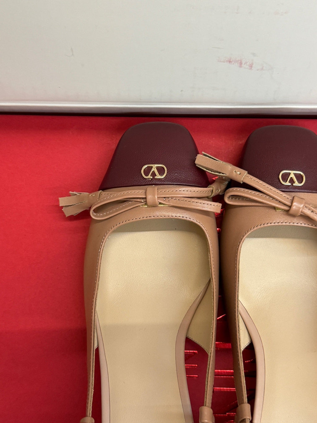 VALENTINO 26S HIGH HEEL SLINGBACKS IN BROWN CALFSKIN