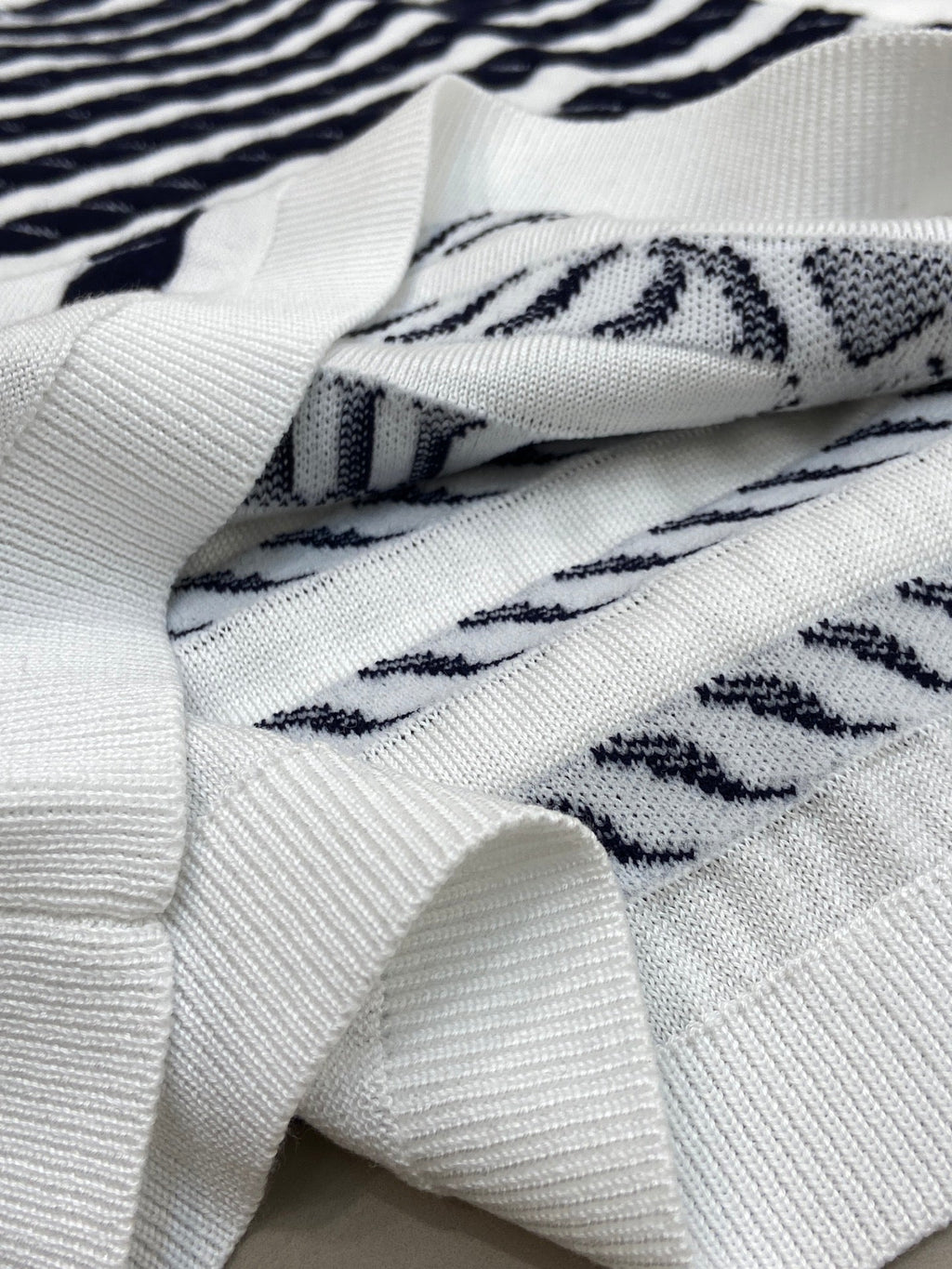 LV STRIPED SWEATER 25S IN TENCEL  266038