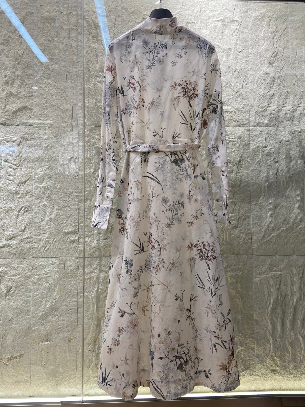 BUTTON DOWN V NECK DRESS 25S IN COTTON 266182