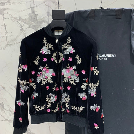 YSL 25S VELVET SEQUIN JACKET STYLE 191