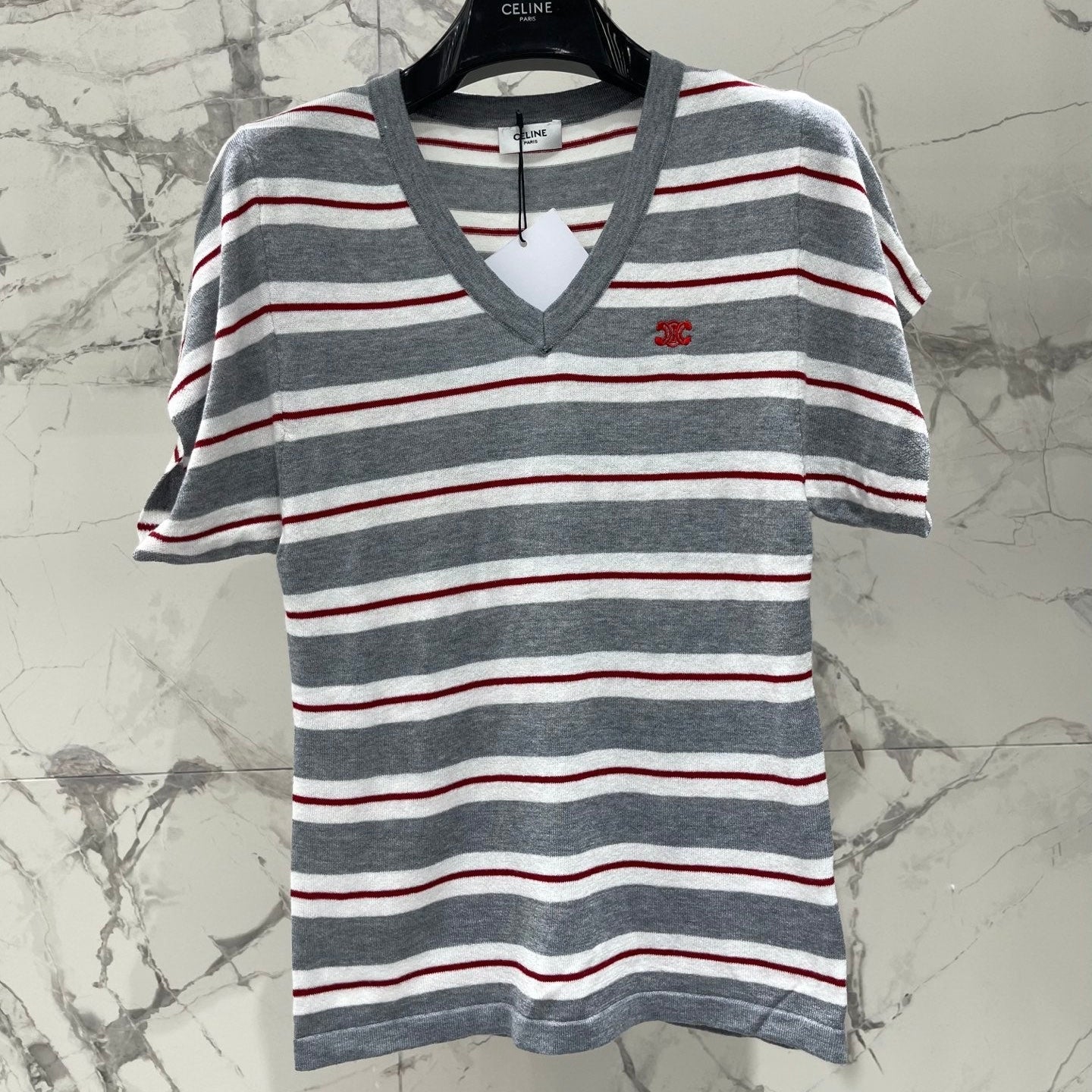 CELINE 26S V NECK SHORT SLEEVE T-SHIRT 208