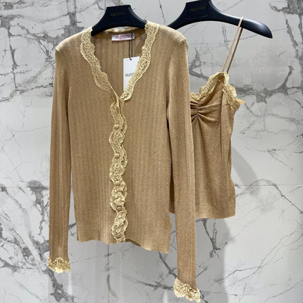 VALENTINO 26S CAMISOLE & CARDIGAN SET 158