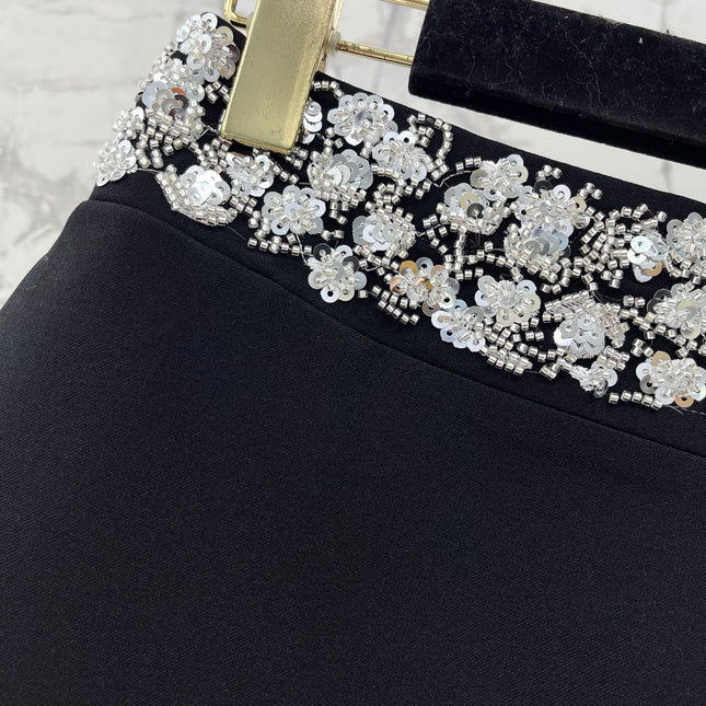 CHANEL 26S BEADED BODYCON SHORTS STYLE 1113