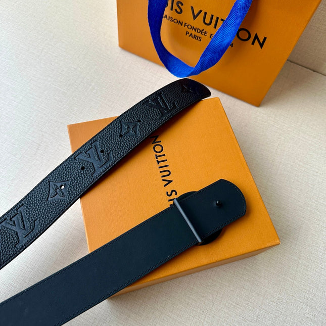 LV 25S BELT 40 MM IN BLACK CALFSKIN 593264