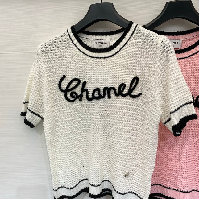 CHANEL 26S SHORT-SLEEVE SWEATER STYLE 1068