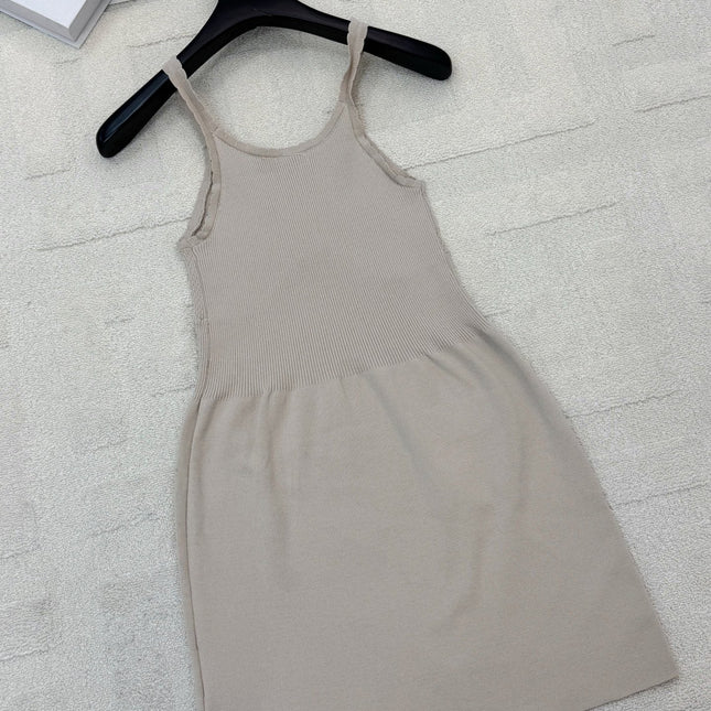 MIUMIU 26S RIBBED KNIT CAMI MINI DRESS 1204