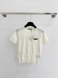 MIUMIU 26S SHORT-SLEEVED SWEATER STYLE 1074