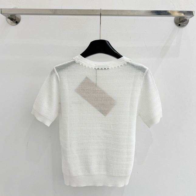 MIUMIU 26S SHORT-SLEEVED SWEATER STYLE 1063