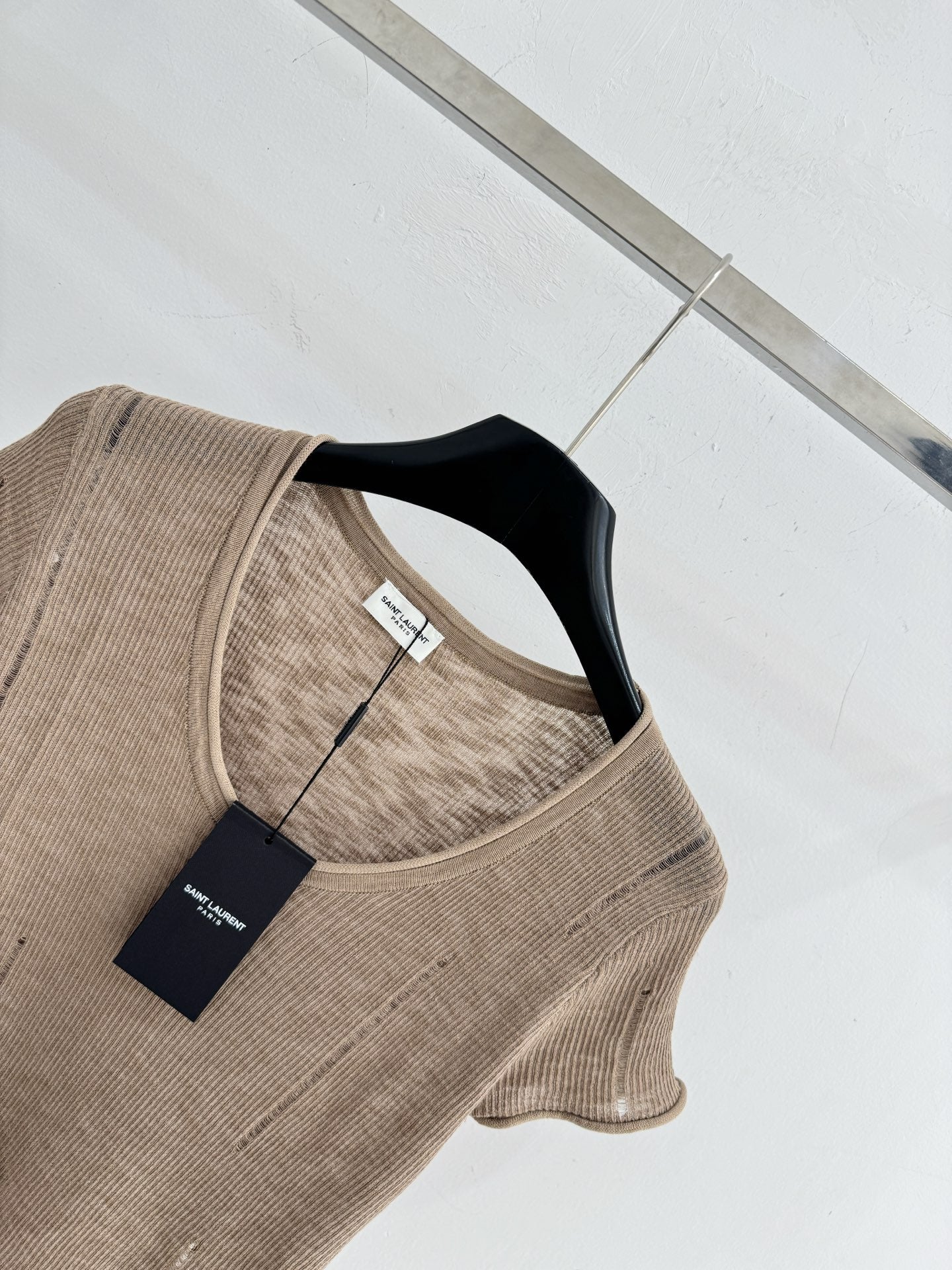 YSL 26S SHORT SLEEVE KNIT T-SHIRT 423