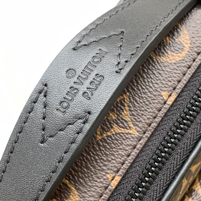 LV 26S S LOCK CROSSBODY BAG 22 IN BROWN EMBOSSED TAURILLON LEATHER