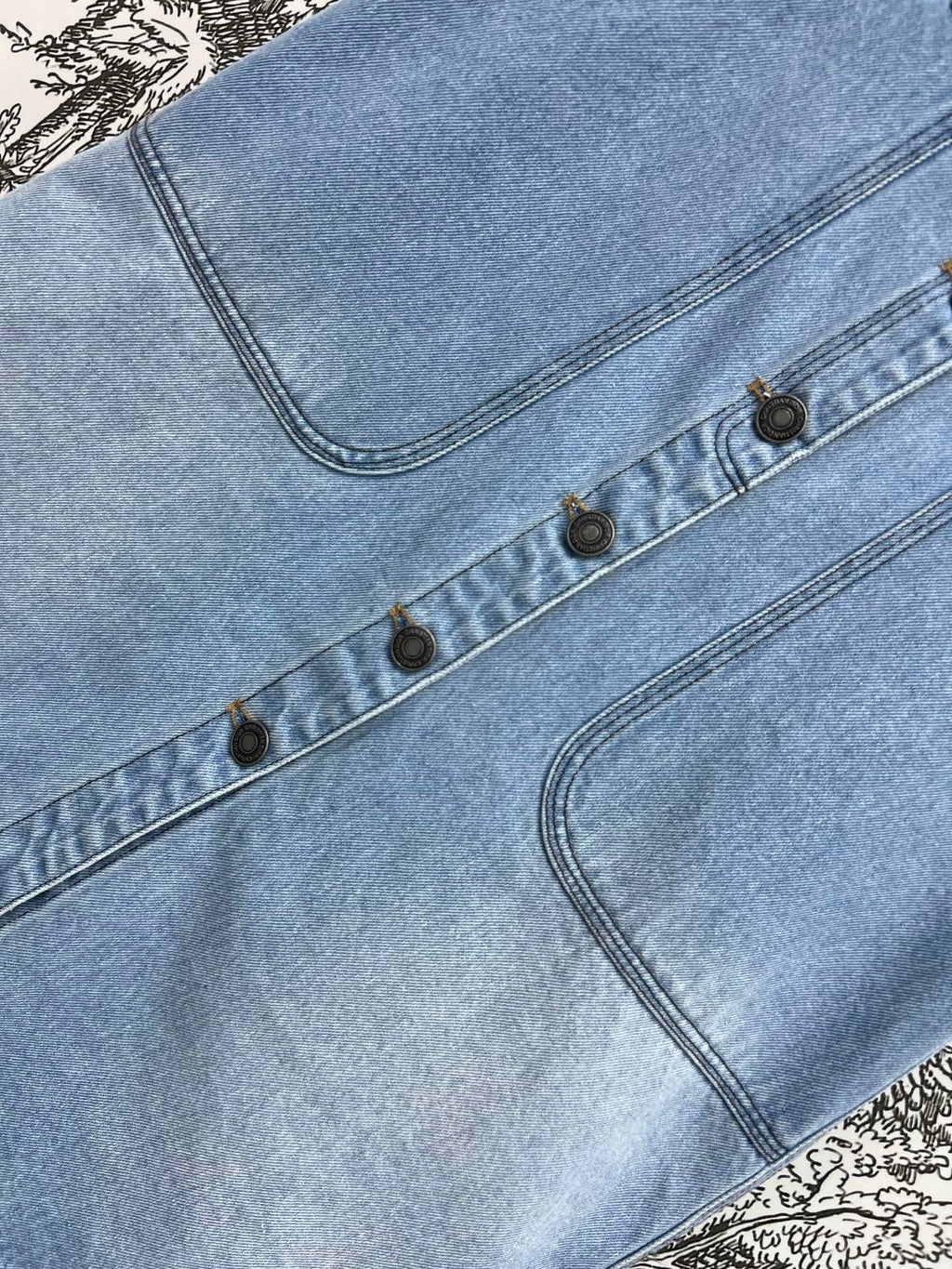 JEAN SKIRT DENIM JACQUARD DUSTY BLUE 266730