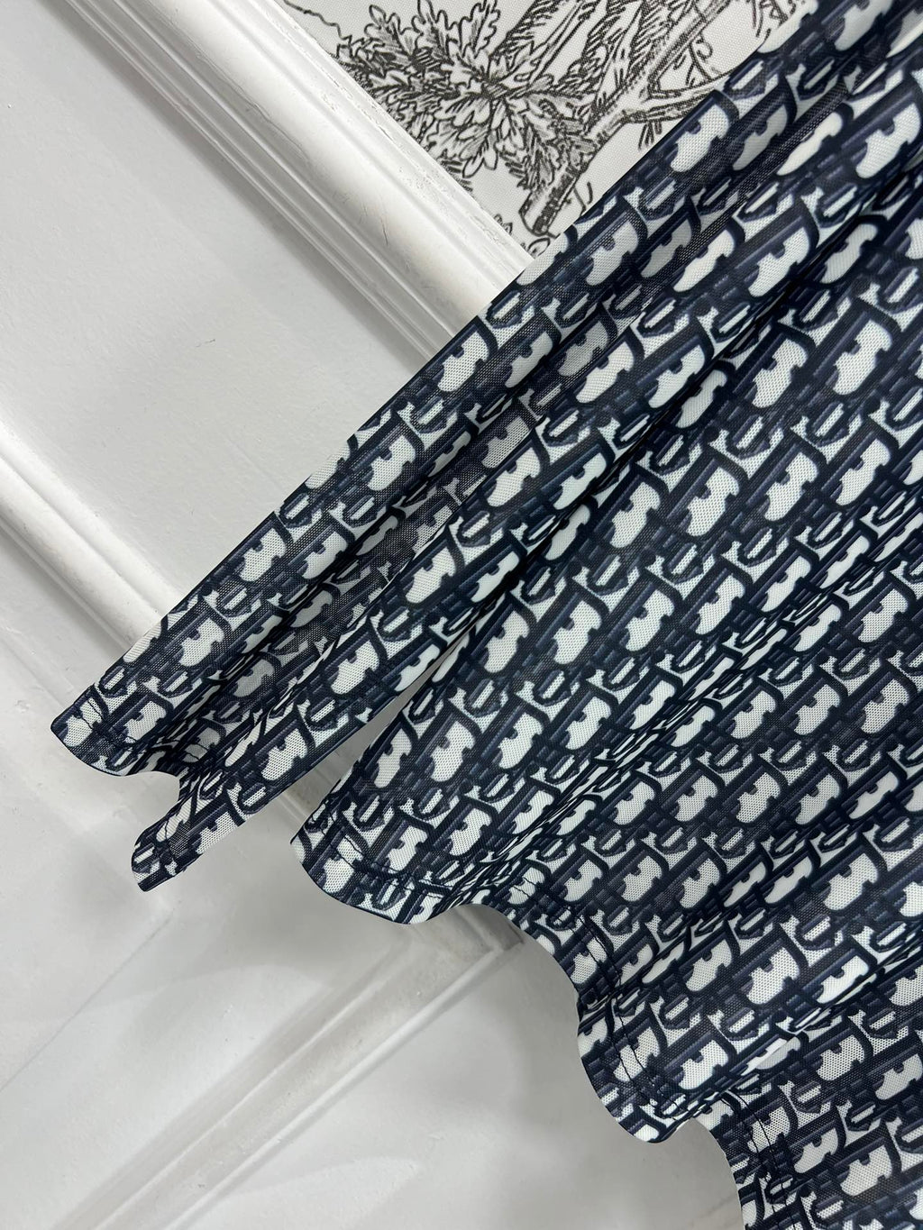 DIOR CREW NECK PRINTED T-SHIRT 268592
