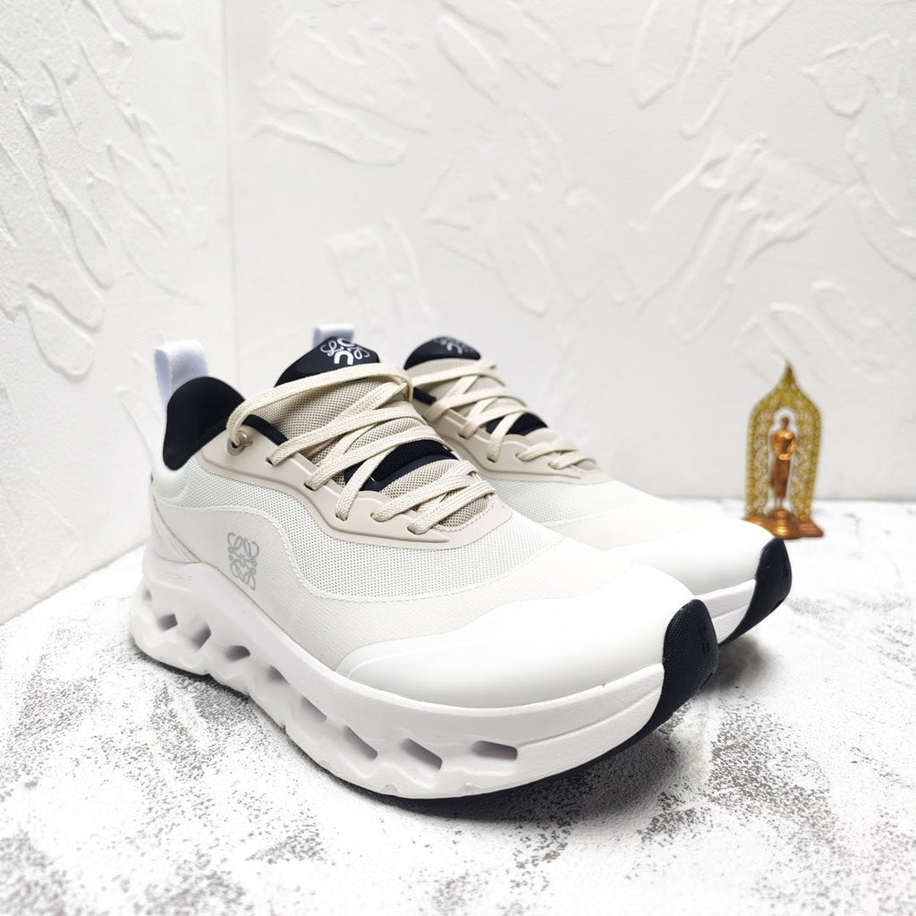CLOUDTILT 2.0 SNEAKER PALE GRAY CALFSKIN AND BREATHABLE MESH