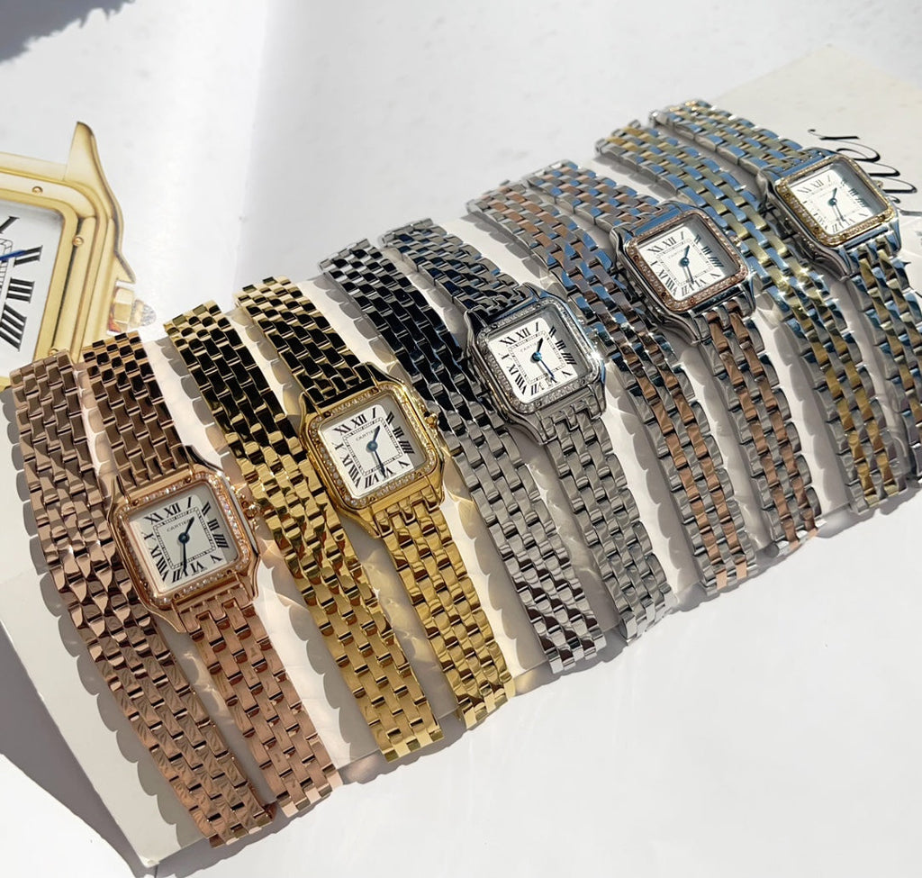 PANTHÈRE DE CARTIER WATCH GOLD AND SILVER CASE