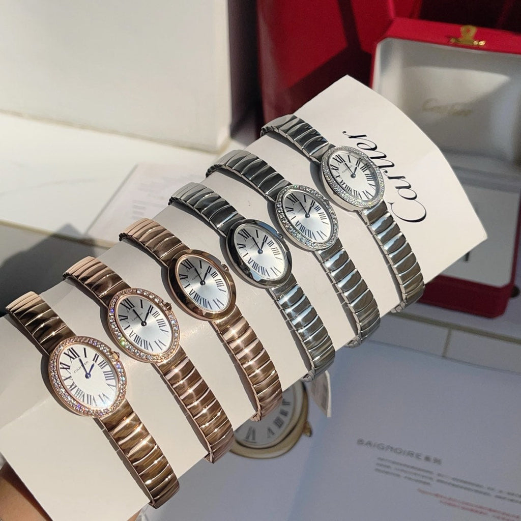 BAIGNOIRE DE CARTIER – OVAL SHAPE SILVER CASE