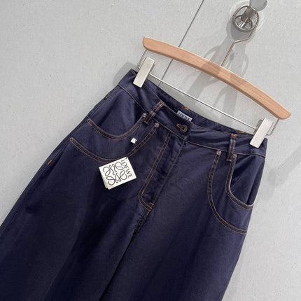 Loewe 25 Straight Wide-leg Jeans Cotton