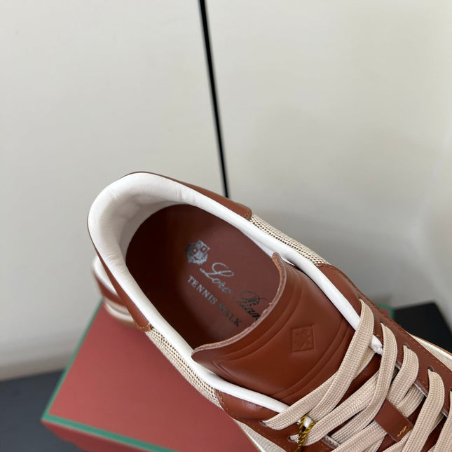LP 25S TENNIS WALK SNEAKERS IN CHESTNUT CALFSKIN