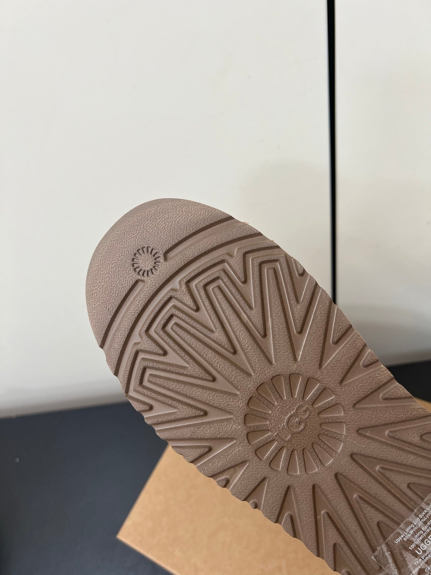 TAZZ PLATFORM SLIPPERS IN TAN BROWN SUEDE