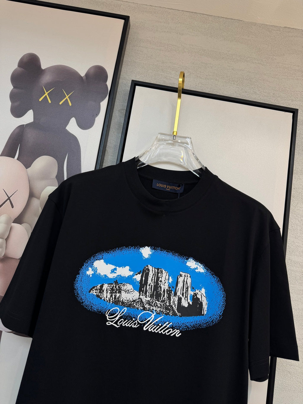 LV BLACK COTTON T-SHIRT 238919