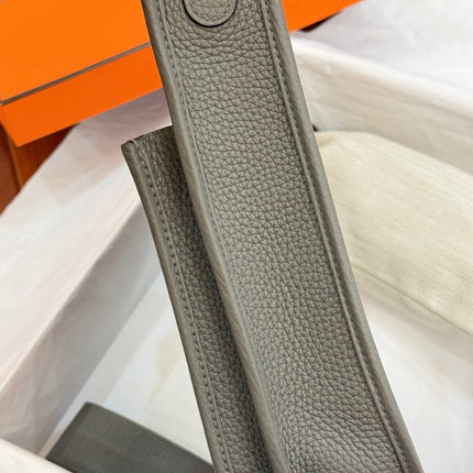 HM 26S EVELYNE BAG 23MM IN GRAY GRAINED CALFSKIN