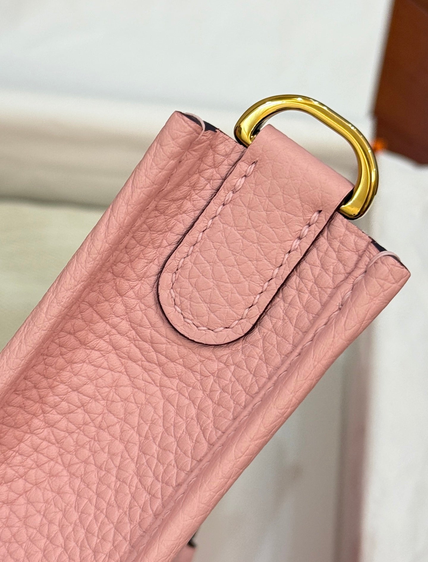 HM 26S EVELYNE BAG 23CM IN PINK GRAINED CALFSKIN