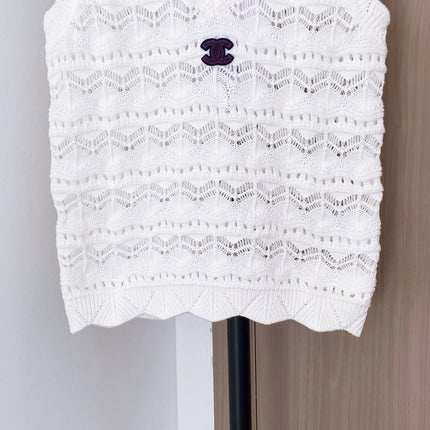 CHANEL 26S V-NECK KNITTED VEST 861