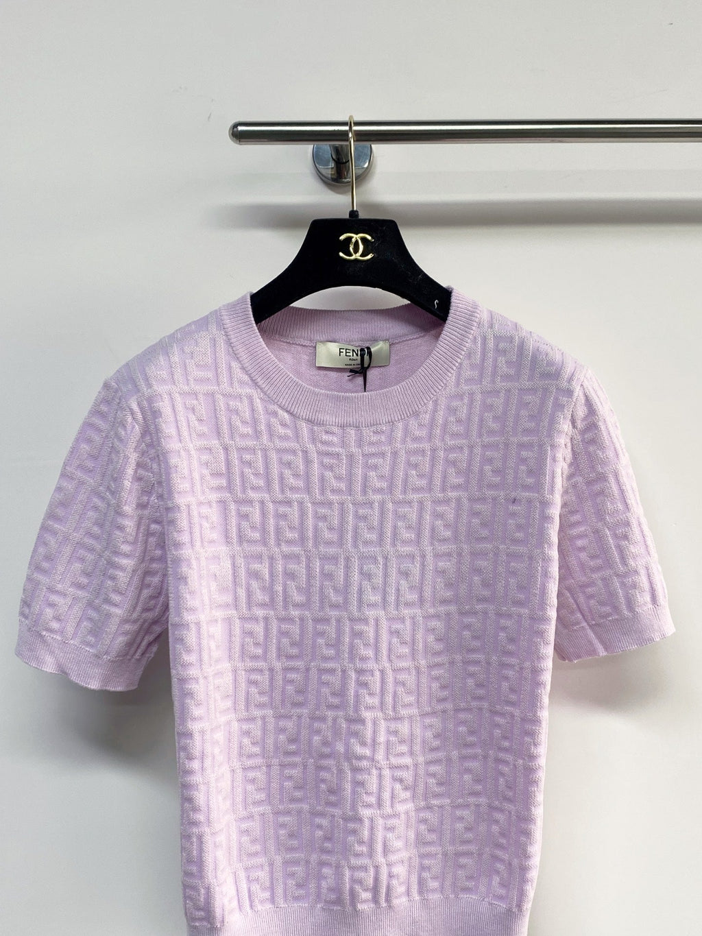 FENDI 26S SHORT SLEEVE KNIT T-SHIRT 217