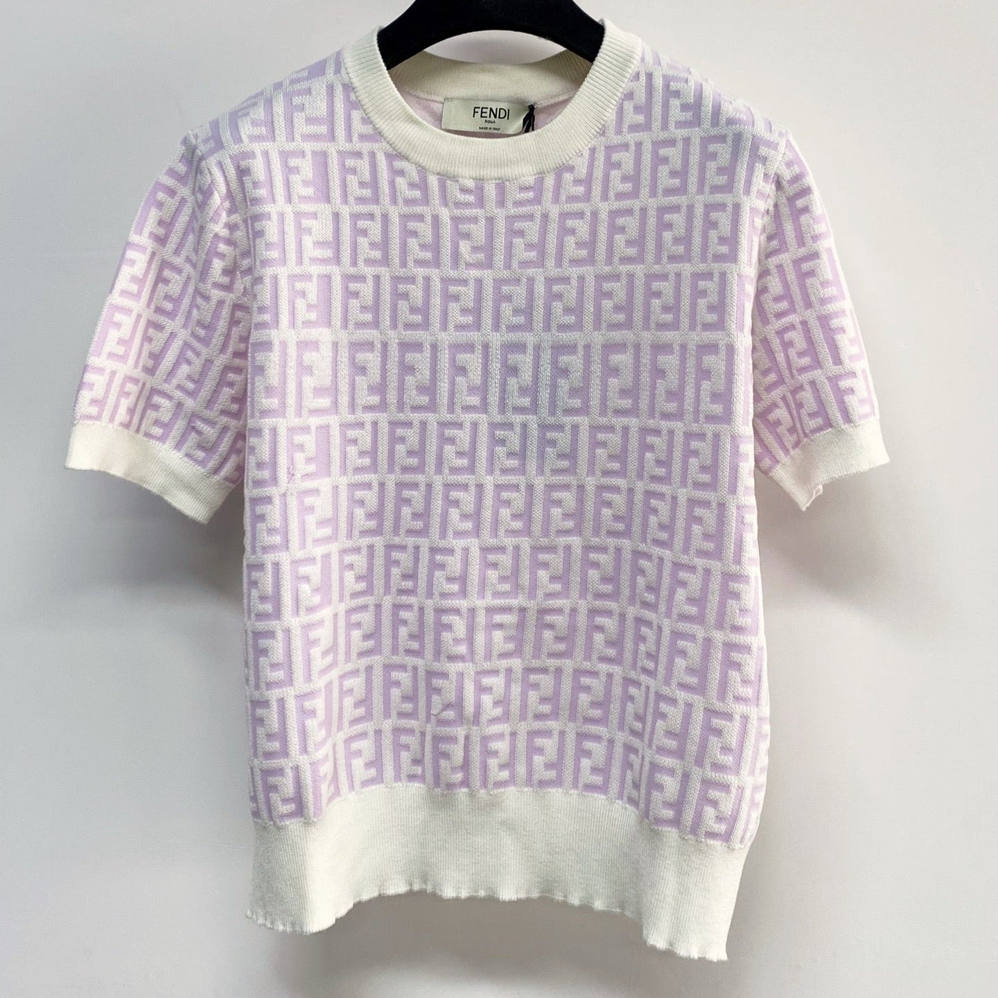 FENDI 26S SHORT SLEEVE KNIT T-SHIRT 216
