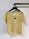 CHANEL 26S SHORT-SLEEVE KNIT TOP STYLE 1089