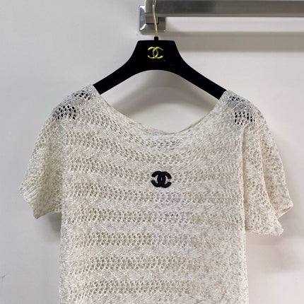 CHANEL 26S SHORT-SLEEVE KNIT TOP STYLE 1088